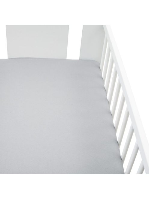 Jersey lepedő kiságyba New Baby 120x60 szürke