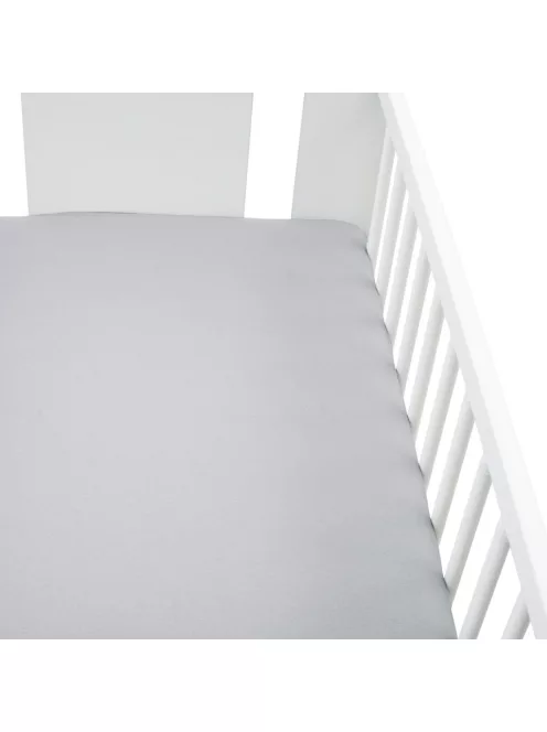 Jersey lepedő kiságyba New Baby 120x60 szürke