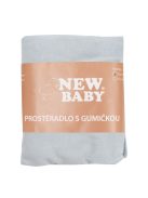 Jersey lepedő kiságyba New Baby 120x60 szürke