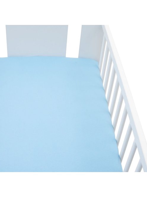 Jersey lepedő kiságyba New Baby 120x60 kék