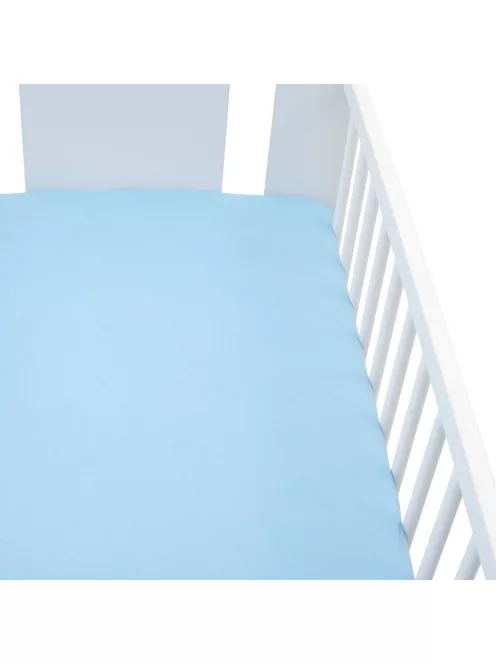 Jersey lepedő kiságyba New Baby 120x60 kék