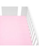 Jersey lepedő kiságyba New Baby 120x60 rózsaszín