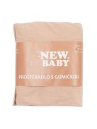Jersey lepedő kiságyba New Baby 120x60 bézs