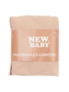 Jersey lepedő kiságyba New Baby 120x60 bézs