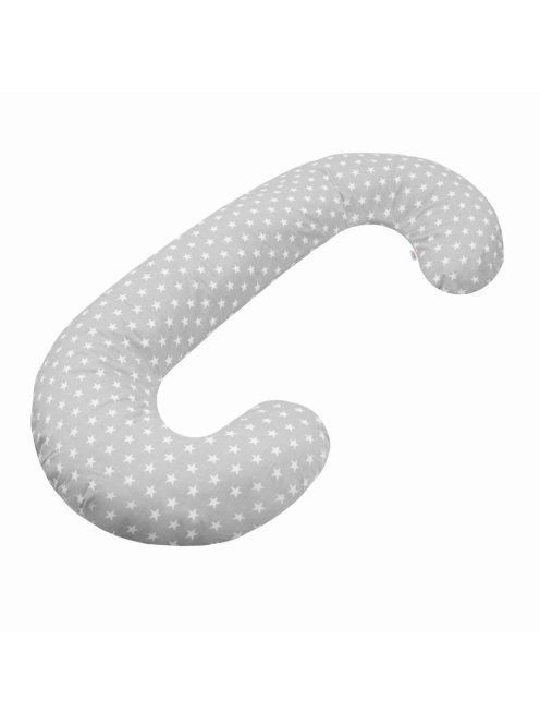 Univerzális szoptatós párna C alakú New Baby Csillag szürke