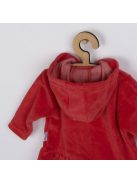 Plüss kapucnis pulóver New Baby Baby piros