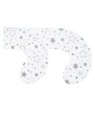 Szoptatós C alakú párnahuzat New Baby szürke csillagok 285 x16