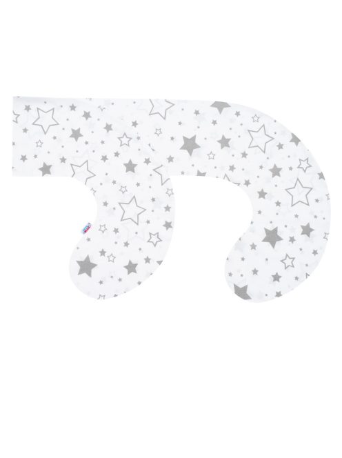 Szoptatós C alakú párnahuzat New Baby szürke csillagok 285 x16