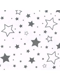Szoptatós C alakú párnahuzat New Baby szürke csillagok