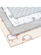 Szoptatós C alakú párnahuzat New Baby szürke csillagok 285 x16