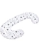 Szoptatós C alakú párnahuzat New Baby szürke csillagok 285 x16