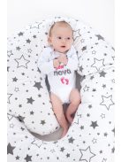 Szoptatós C alakú párnahuzat New Baby szürke csillagok 285 x16