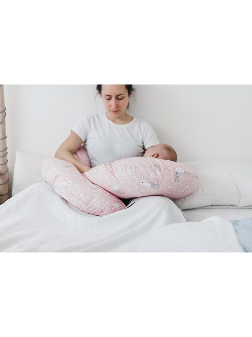 Szoptatós C alakú párnahuzat New Baby szürke csillagok 285 x16