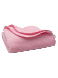Gyerek fleece takaró New Baby 100x75 rózsaszín csíkos