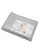 Gyerek fleece takaró New Baby 100x75 szürke csillagok