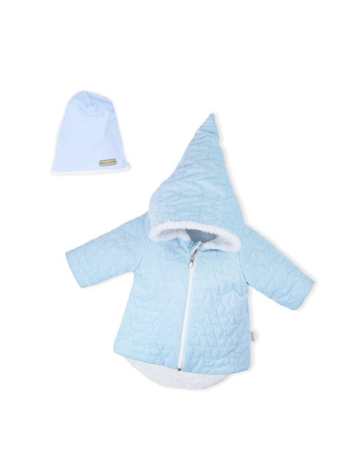 Téli baba kabát sapkával Nicol Kids Winter kék