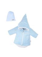 Téli baba kabát sapkával Nicol Kids Winter kék