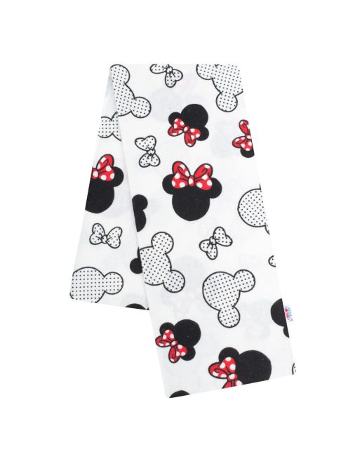 Flanel pelenka nyomtatott mintával New Baby fehér Mickey & Minnie