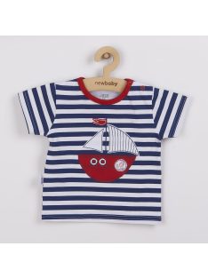 Baba együttes póló és rövid nadrág New Baby Marine