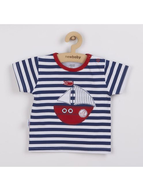 Baba együttes póló és rövid nadrág New Baby Marine