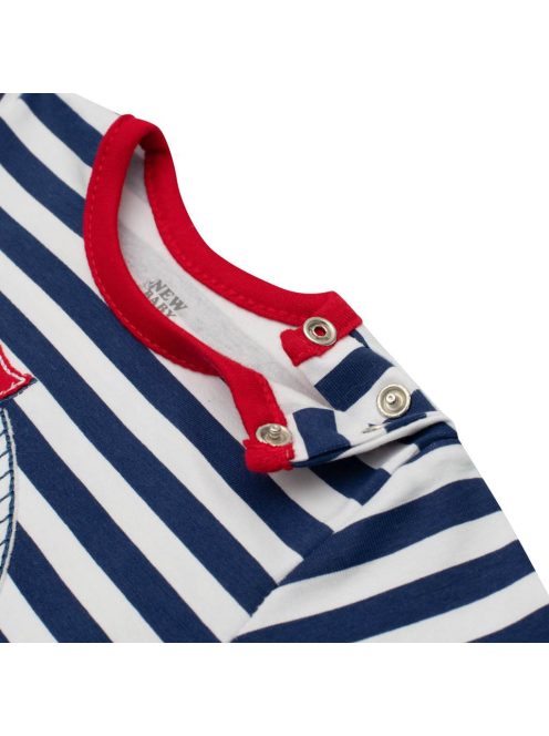 Baba együttes póló és rövid nadrág New Baby Marine