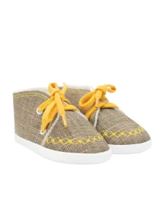 Baba tornacipő New Baby jeans mustard 0-3 h