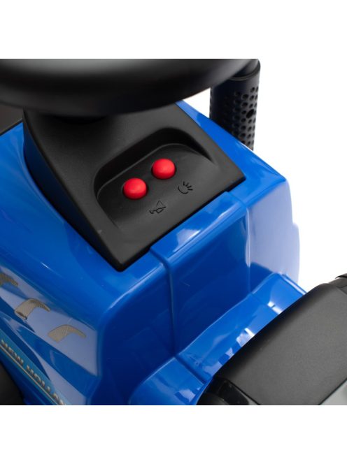 Gyerek jármű traktor utánfutóval és szerszámokkal Baby Mix New Holland kék
