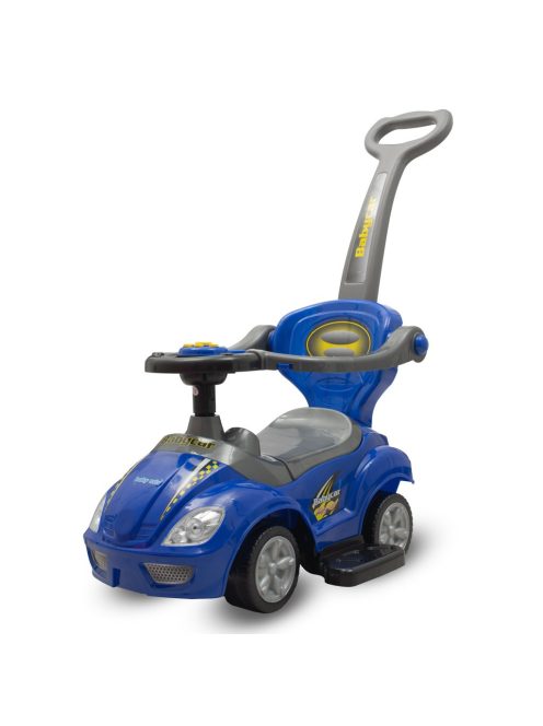 Bébitaxi tolókarral 3az1-ben Baby Mix Mega Car kék