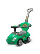 Bébitaxi tolókarral 3az1-ben Baby Mix Mega Car zöld