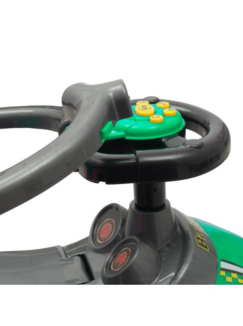 Bébitaxi tolókarral 3az1-ben Baby Mix Mega Car zöld