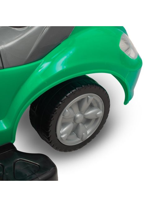Bébitaxi tolókarral 3az1-ben Baby Mix Mega Car zöld