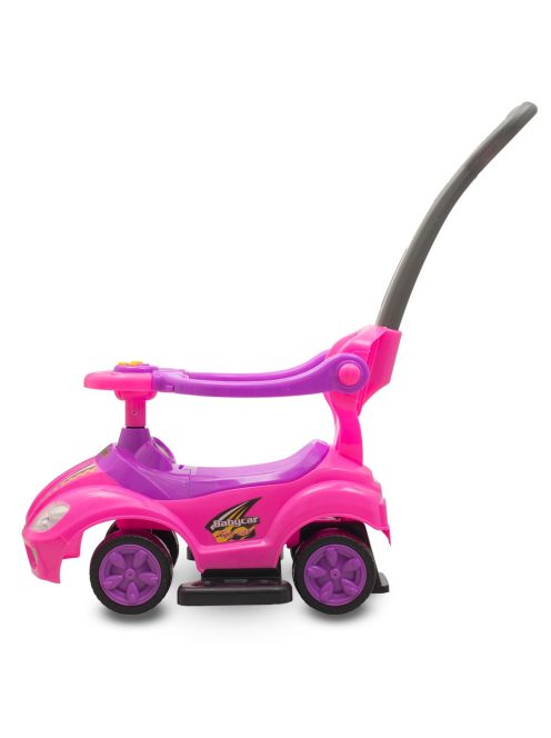 Bébitaxi tolókarral 3az1-ben Baby Mix Mega Car rózsaszín