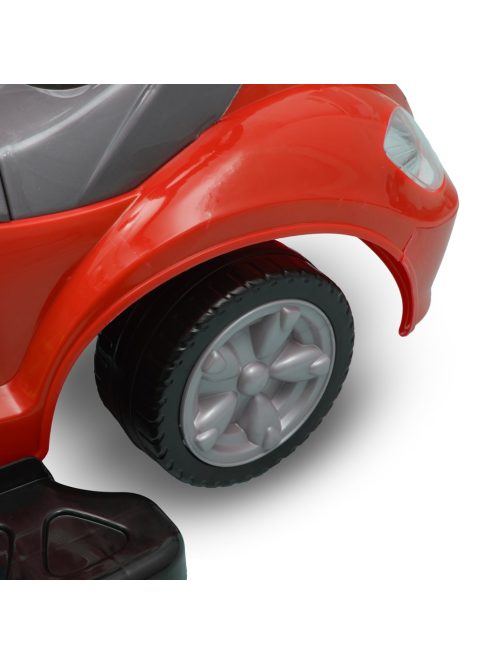 Bébitaxi tolókarral 3az1-ben Baby Mix Mega Car piros