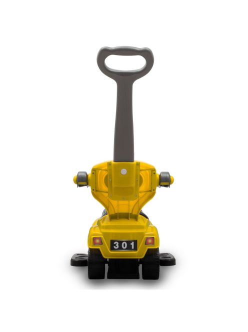 Bébitaxi tolókarral 3az1-ben Baby Mix Mega Car sárga