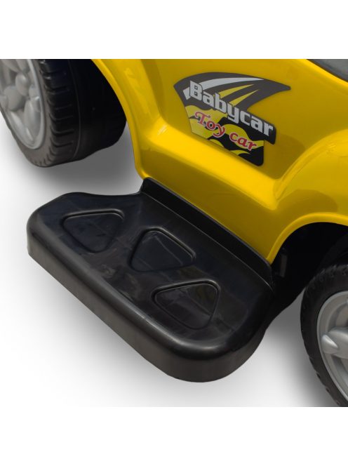 Bébitaxi tolókarral 3az1-ben Baby Mix Mega Car sárga