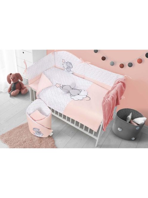 6-részes ágyneműhuzat Belisima Cute Mouse 100x135 rózsaszín