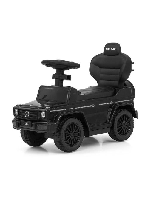 Bébitaxi tolókarral MERCEDES G350d Milly Mally fekete