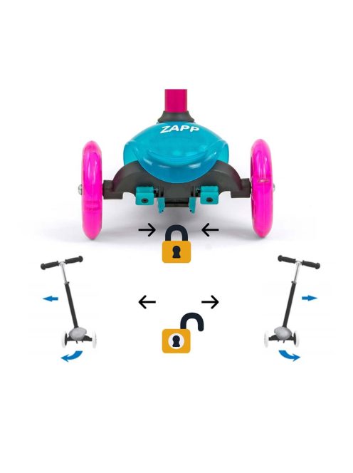 Gyerek roller Milly Mally Scooter Zapp grey