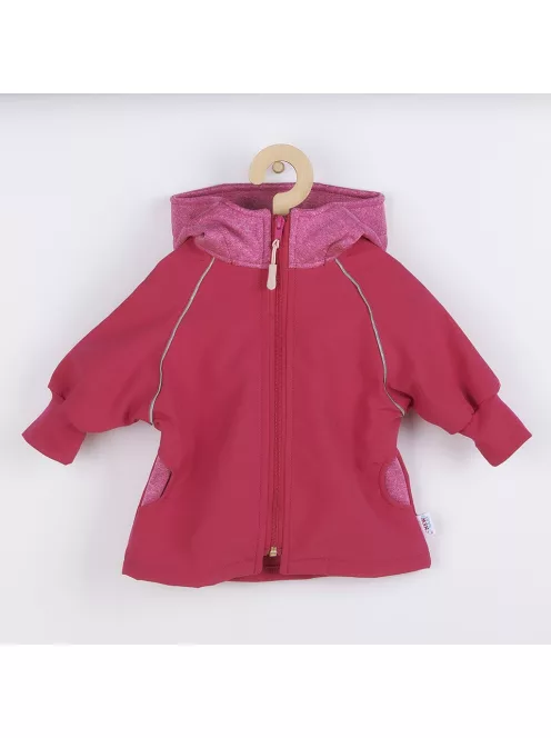 Softshell baba kabát New Baby rózsaszín
