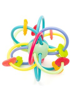 Szilikon-műanyag csörgős rágóka Baby Mix