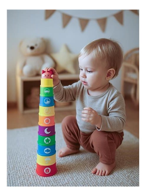 Oktató csészék dallammal Baby Mix