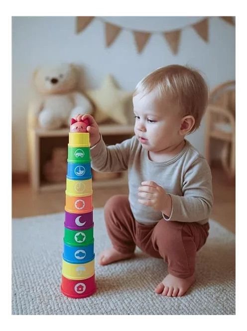 Oktató csészék dallammal Baby Mix