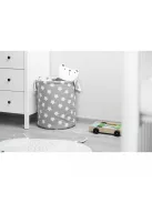 Játéktároló kosár Sensillo Csillagok szürke