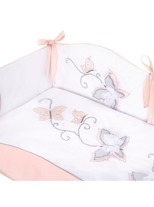 5-részes ágyneműhuzat Belisima Butterfly 100/135 rózsaszín