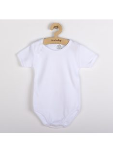 Luxus baba rövid ujjú body New Baby - fehér