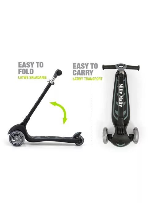 Gyerek roller Milly Mally Scooter Boogie fekete