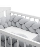 Védő fonott rácsvédő kiságyba muszlin New Baby világos szürke
