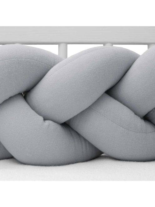 Védő fonott rácsvédő kiságyba muszlin New Baby világos szürke