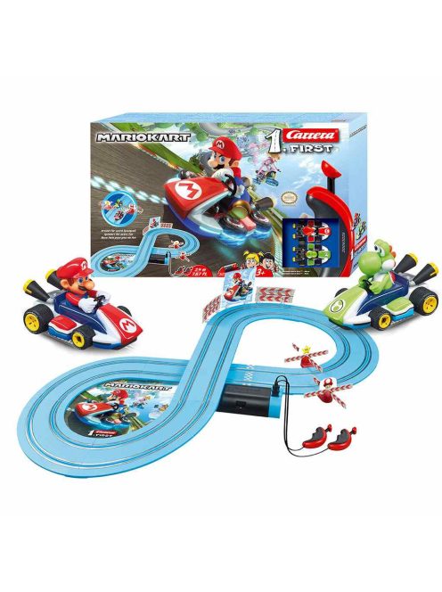 Autópálya Carrera FIRST Nintendo Mario Kart™- Mario and Yoshi 2,4 m