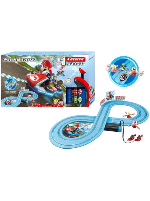 Autópálya Carrera FIRST Nintendo Mario Kart™- Mario and Yoshi 2,4 m